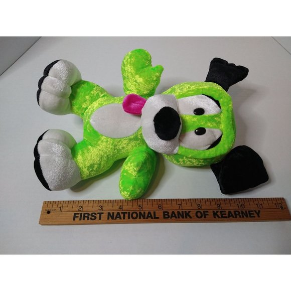 Bright Green Dog Plush Stuffed - Picture 4 of 4